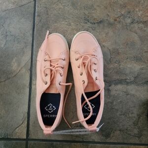 Sperry Pink Canvas Sneakers